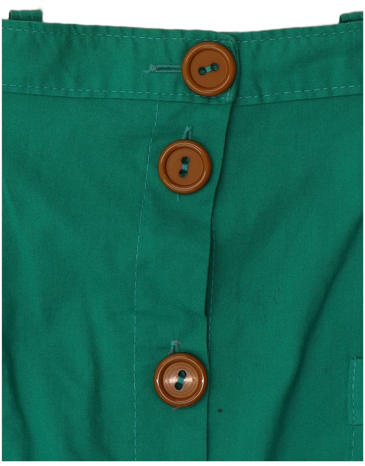 Vintage Womens Midi Skirt W28 Medium Green