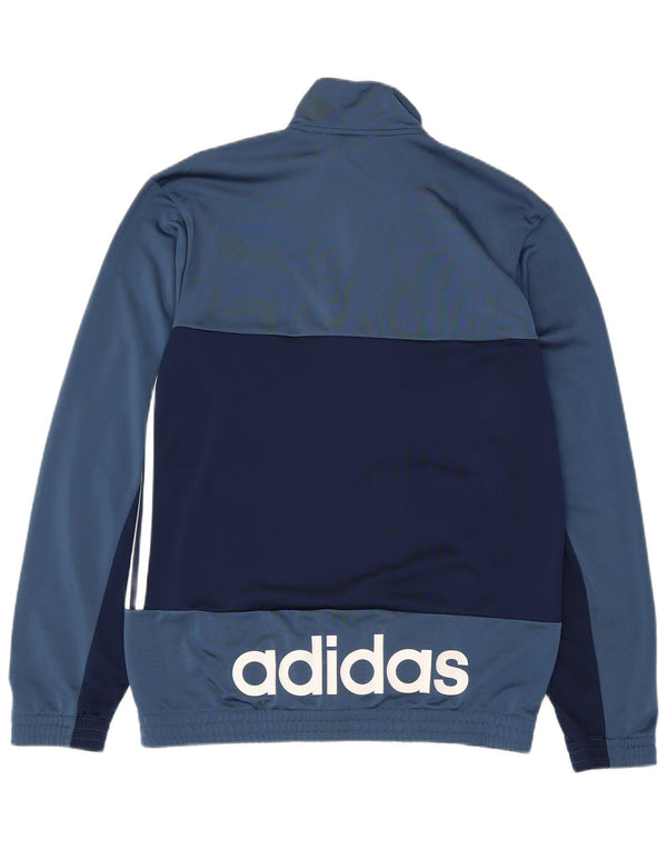 Adidas Mens Graphic Tracksuit Top Jacket UK 40/42 Medium Blue Colourblock