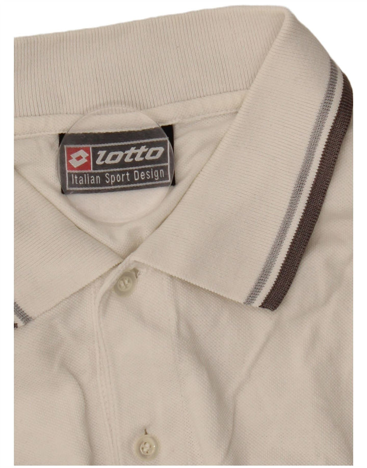 Lotto Mens A.C. Cesena Polo Shirt XL White