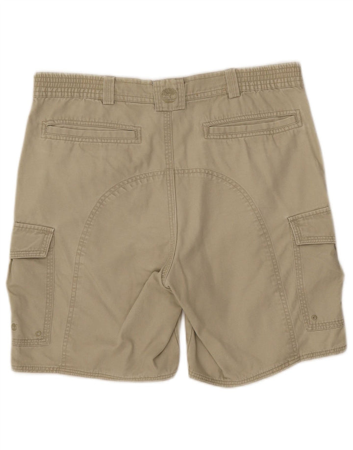 Timberland Mens Cargo Shorts W32 Medium Beige Cotton