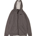 NIKE Mens Dri Fit Zip Hoodie Sweater Medium Grey Polyester Vintage Nike and Second-Hand Nike from Messina Hembry 