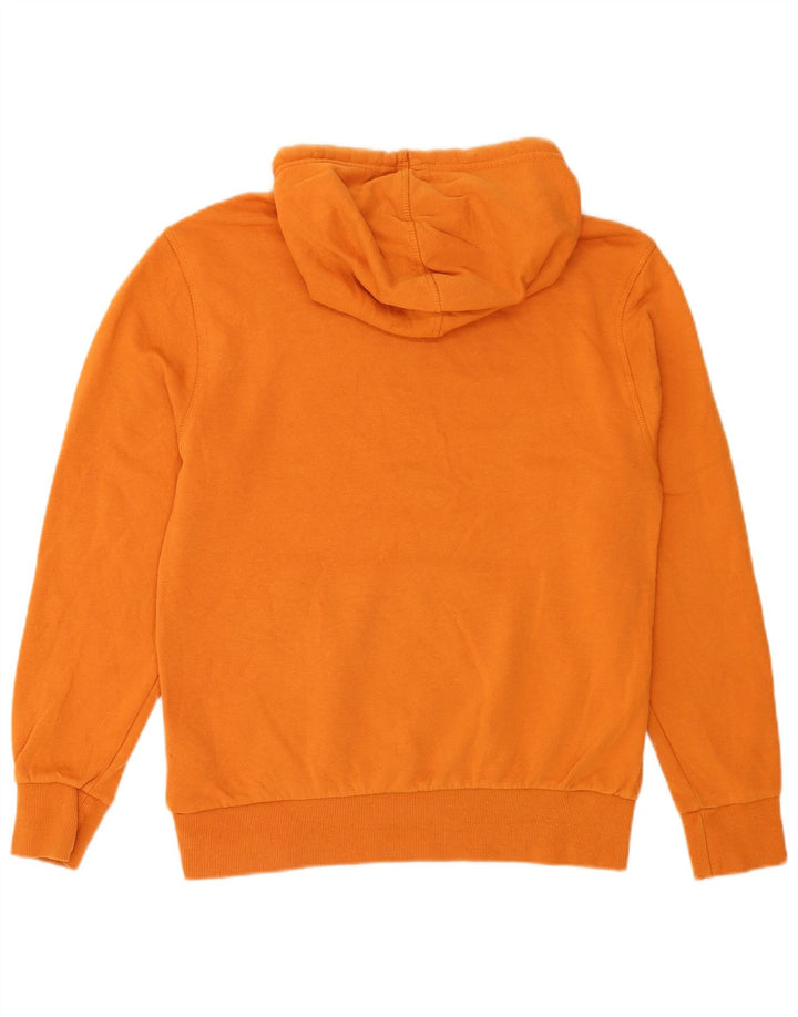 Hurley Mens Graphic Hoodie Jumper Small Orange Cotton