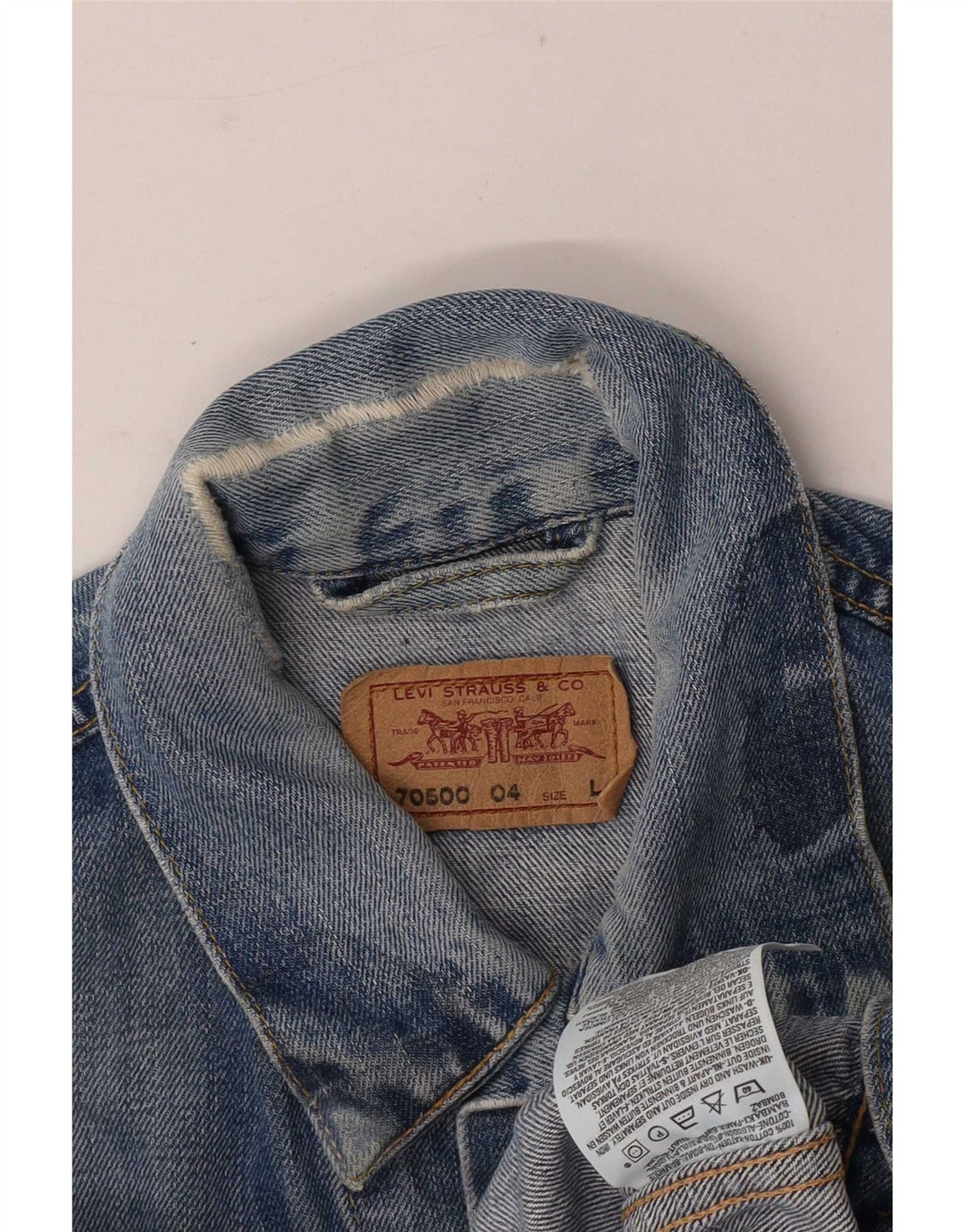 Levi's Boys 70500 Denim Jacket 11-12 Years Large Blue Cotton
