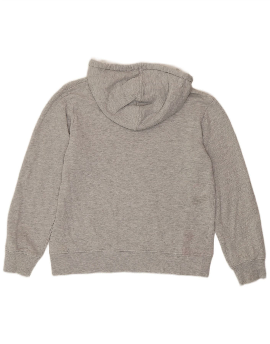 Marks & Spencer Womens Hoodie Jumper UK 12 Medium Grey Flecked Cotton