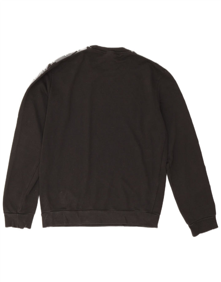 Adidas Mens Graphic Sweatshirt Jumper Medium Black Cotton