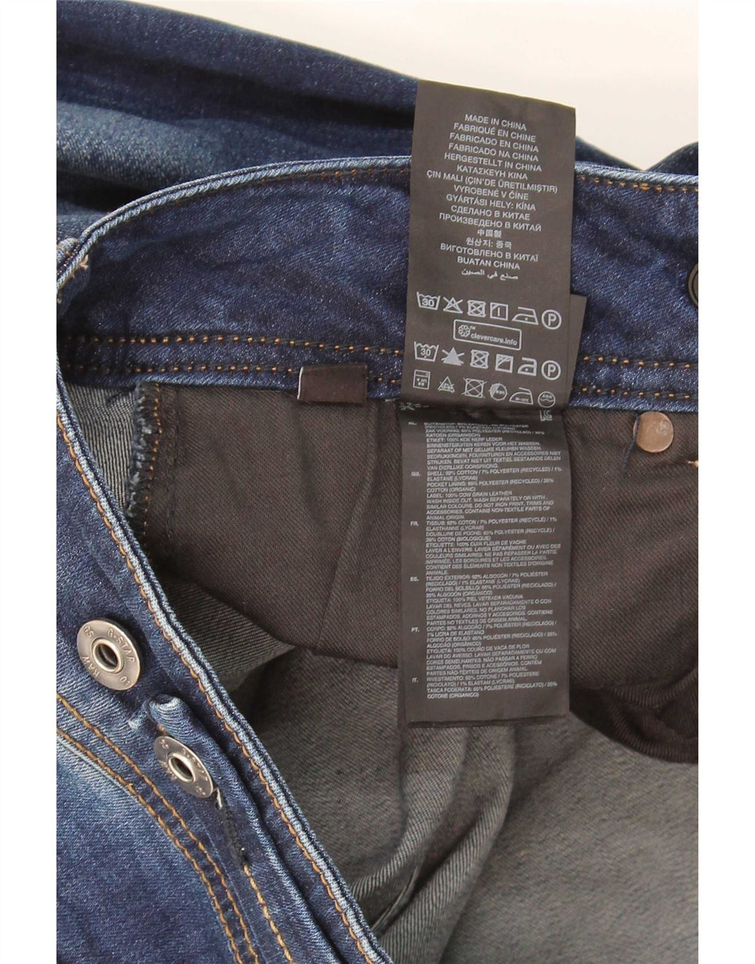 G-Star Womens Midge Slim Jeans W33 L30 Navy Blue Cotton