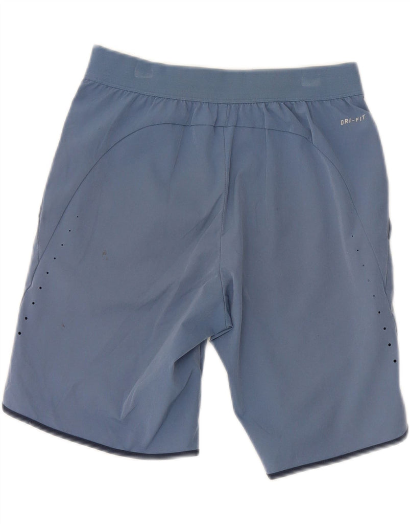 NIKE Boys Dri Fit Sport Shorts 10-11 Years Medium Blue Polyester Vintage Nike and Second-Hand Nike from Messina Hembry 