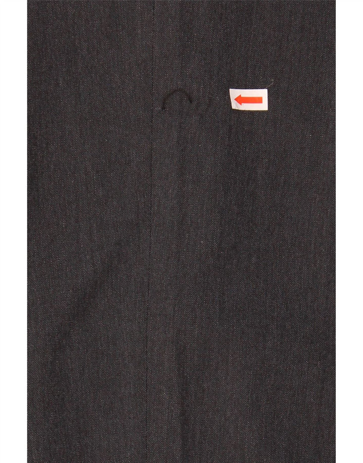 MARKS & SPENCER Mens Slim Fit Chino Trousers W38 L29  Grey Polyester Vintage Marks & Spencer and Second-Hand Marks & Spencer from Messina Hembry 