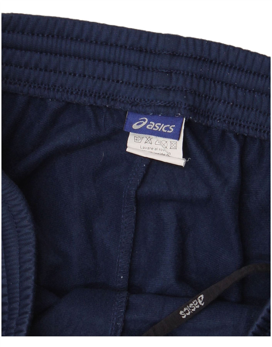 Asics Womens Tracksuit Trousers Large Navy Blue Polyester