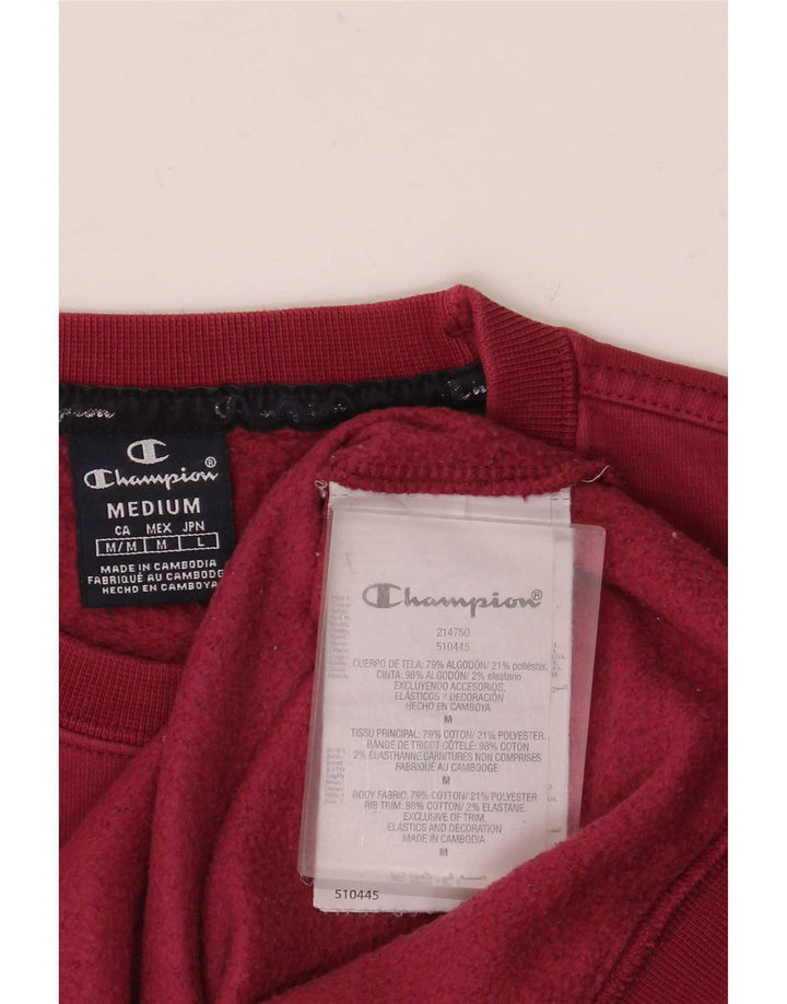 Champion Mens Sweatshirt Jumper Medium Red Cotton