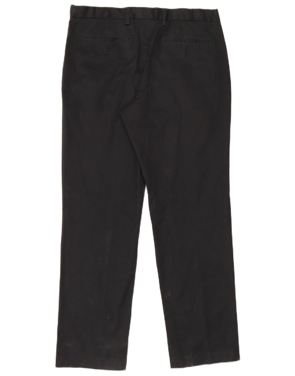 Marks & Spencer Mens Tailored Fit Straight Suit Trousers W34 L31 Black
