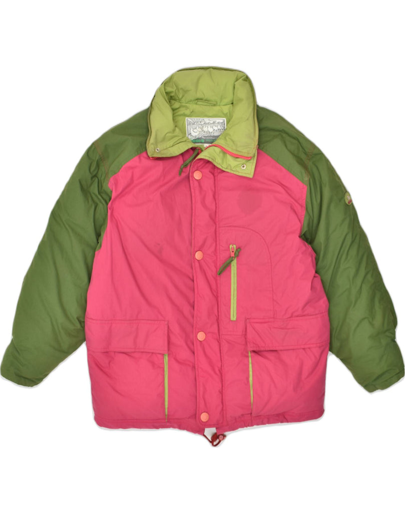 DIADORA Mens Padded Jacket UK 38 Medium Pink Colourblock Polyester | Vintage Diadora | Thrift | Second-Hand Diadora | Used Clothing | Messina Hembry 