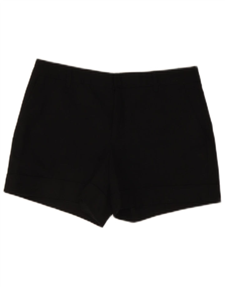 Zara Womens Chino Shorts Small W26  Black Polyester
