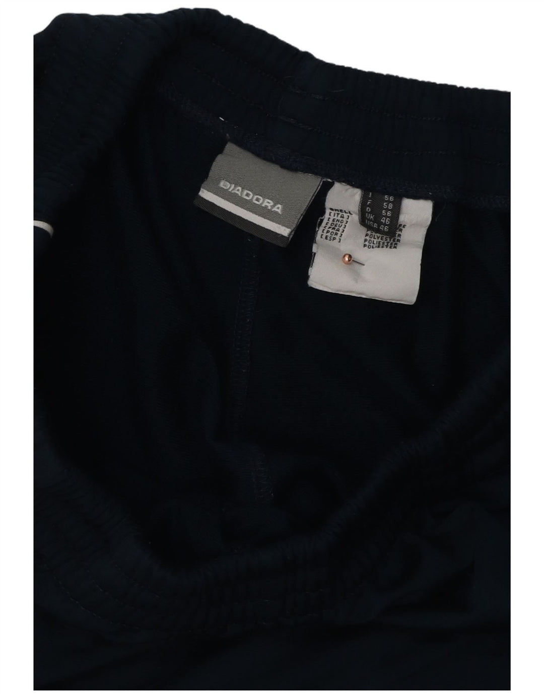 DIADORA Mens Tracksuit Trousers UK 46 XL  Navy Blue Polyester