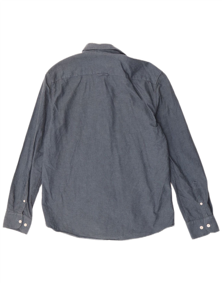 Penguin Mens Shirt Medium Navy Blue Cotton