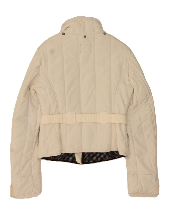 REFRIGIWEAR Womens Padded Jacket UK 16 Large White Nylon Vintage Refrigiwear and Second-Hand Refrigiwear from Messina Hembry 