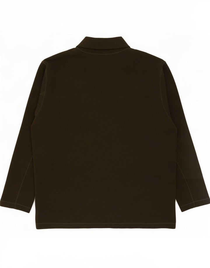 Marks & Spencer Mens St. Michael Fleece Jumper XL Khaki Polyester