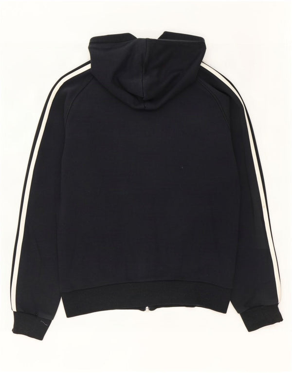 Adidas Mens Zip Hoodie Sweater Small Black Cotton