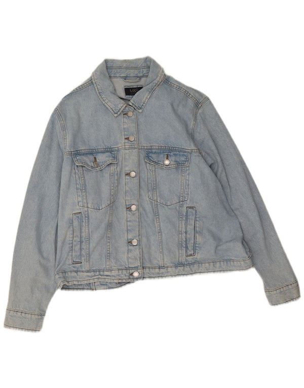 Marks & Spencer Womens Denim Jacket UK 28 6XL Blue Cotton