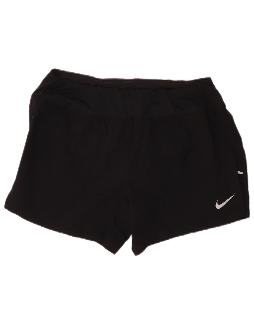 Nike Womens Dri Fit Regular Sport Shorts UK 14 Medium Black Polyester