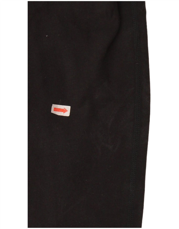 REEBOK Womens Leggings UK 10 Small Black Colourblock Cotton