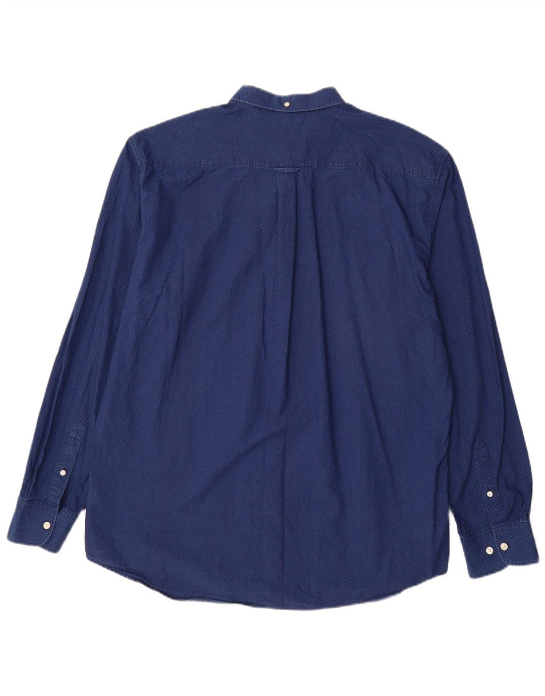 GANT Mens Regular Fit Shirt Size 45/46 18 2XL Blue Geometric Cotton