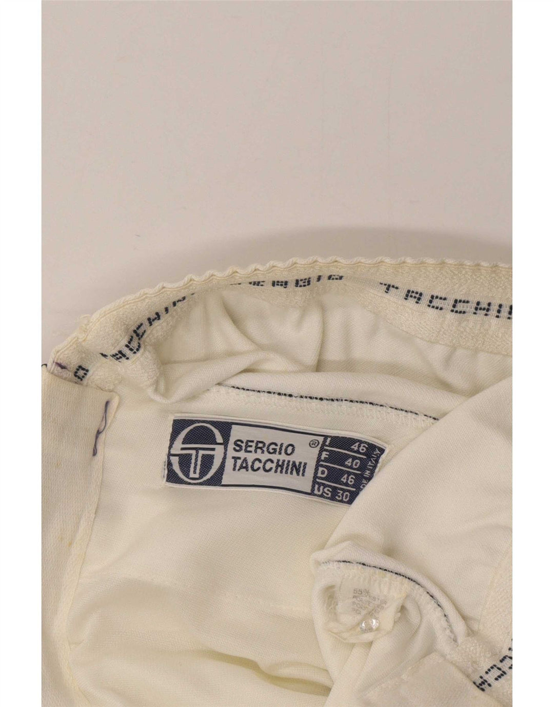 Sergio Tacchini Womens Casual Shorts IT 46 Large W32 White Colourblock
