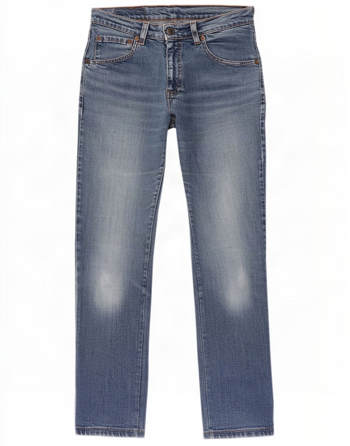 Levi's Womens 525 Straight Jeans W30 L28 Blue Cotton