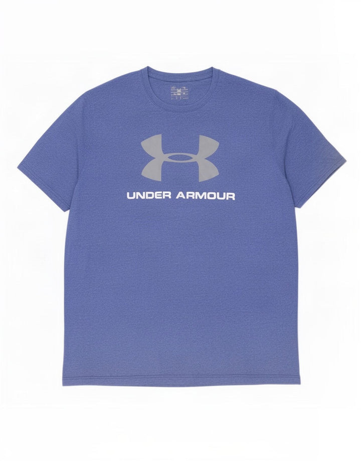Under Armour Mens Graphic T-Shirt Top 2XL Blue