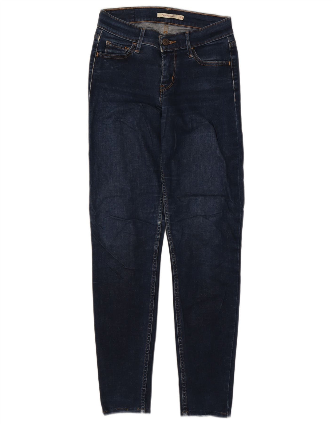 Levi's Womens 710 Super Skinny Jeans W26 L28 Navy Blue