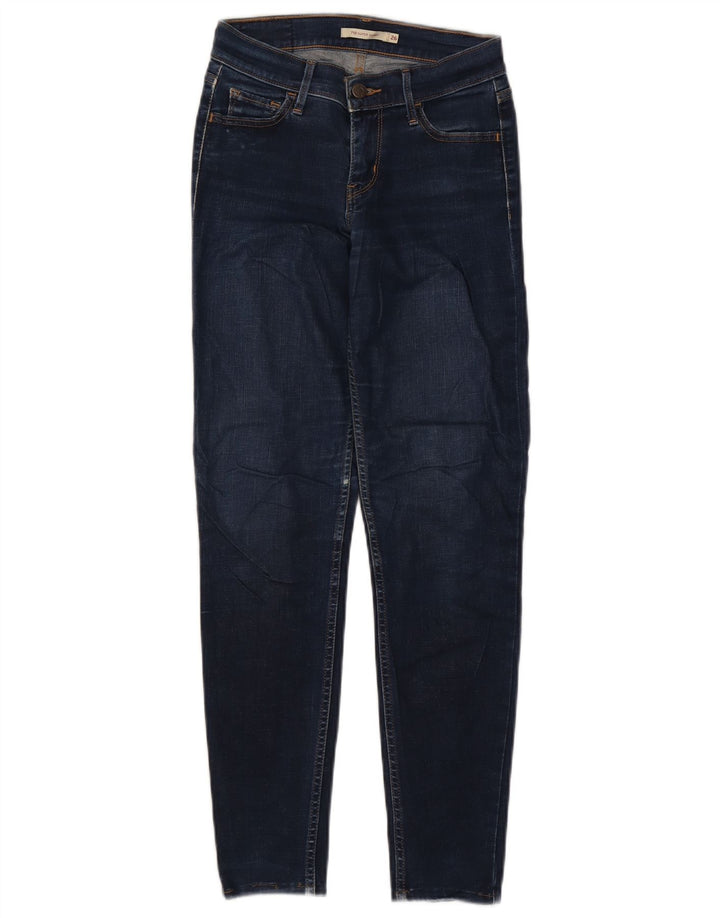 Levi's Womens 710 Super Skinny Jeans W26 L28 Navy Blue