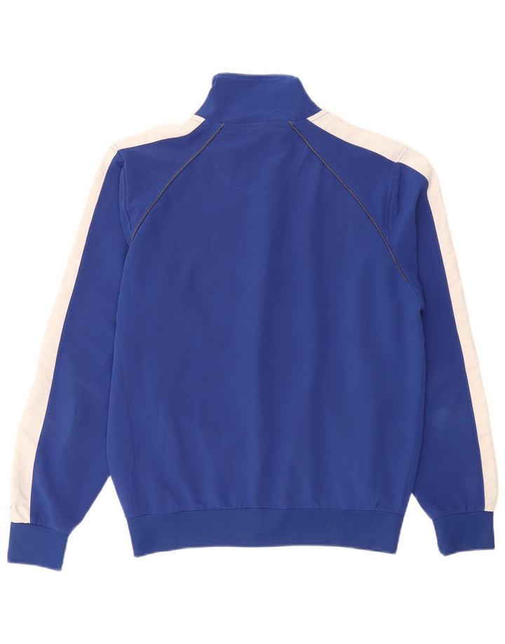 Arena Mens Tracksuit Top Jacket Small Blue Colourblock Polyester