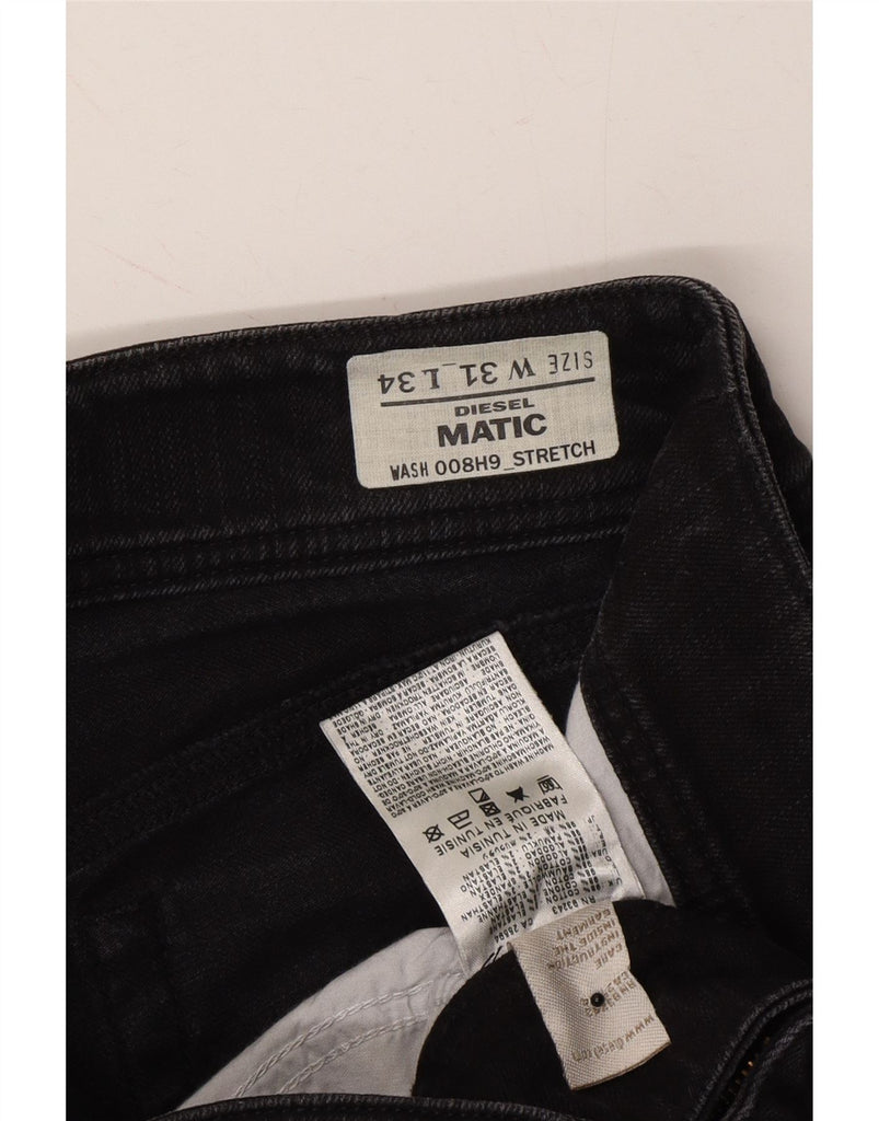 DIESEL Womens Matic Slim Jeans W31 L34 Black Cotton Vintage Diesel and Second-Hand Diesel from Messina Hembry 