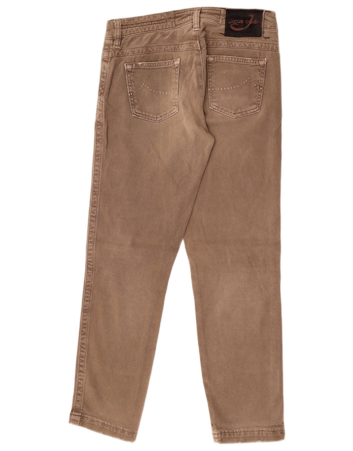 Jacob Cohen Womens Tailored Slim Jeans W27 L28 Brown Cotton