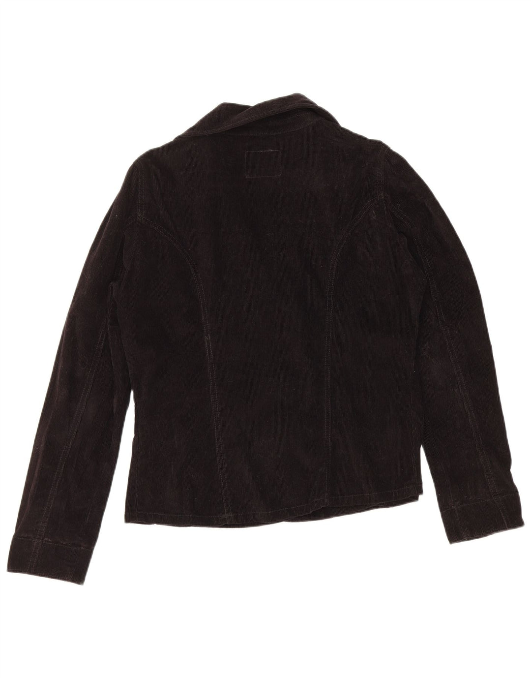 Levi's Womens Corduroy Pea Coat UK 16 Large Black Cotton