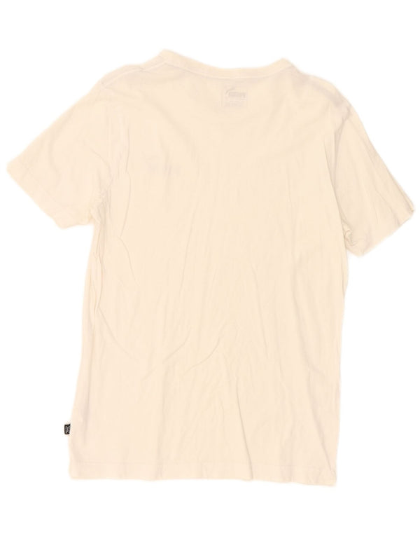 Puma Mens T-Shirt Top Small White Cotton
