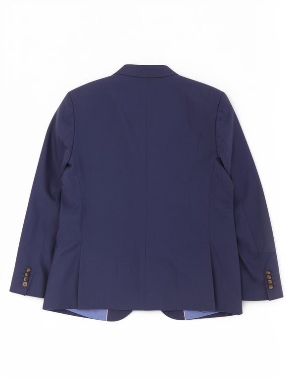 Marks & Spencer Mens 2 Button Blazer Jacket UK 44 XL Navy Blue Classic