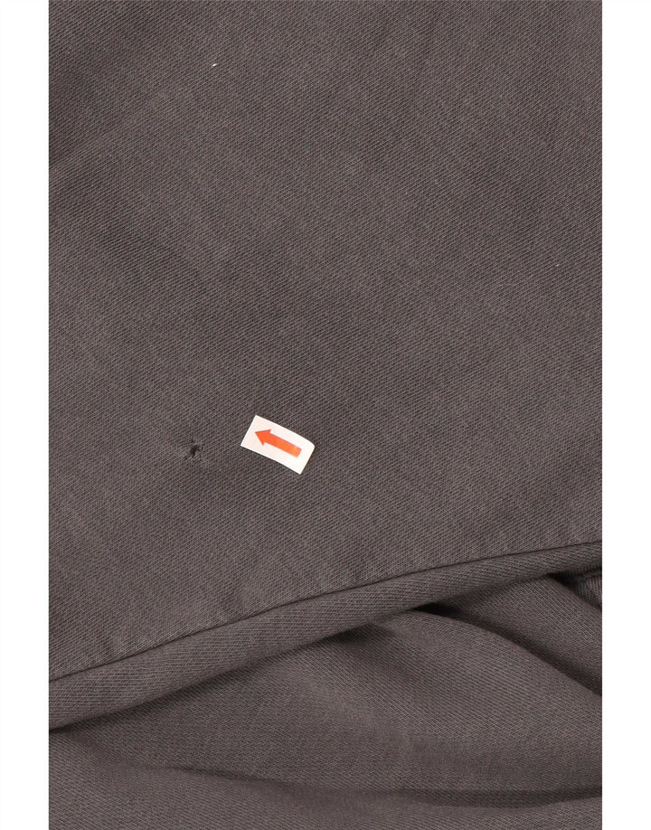 Nike Mens Graphic Hoodie Jumper Large Grey Cotton