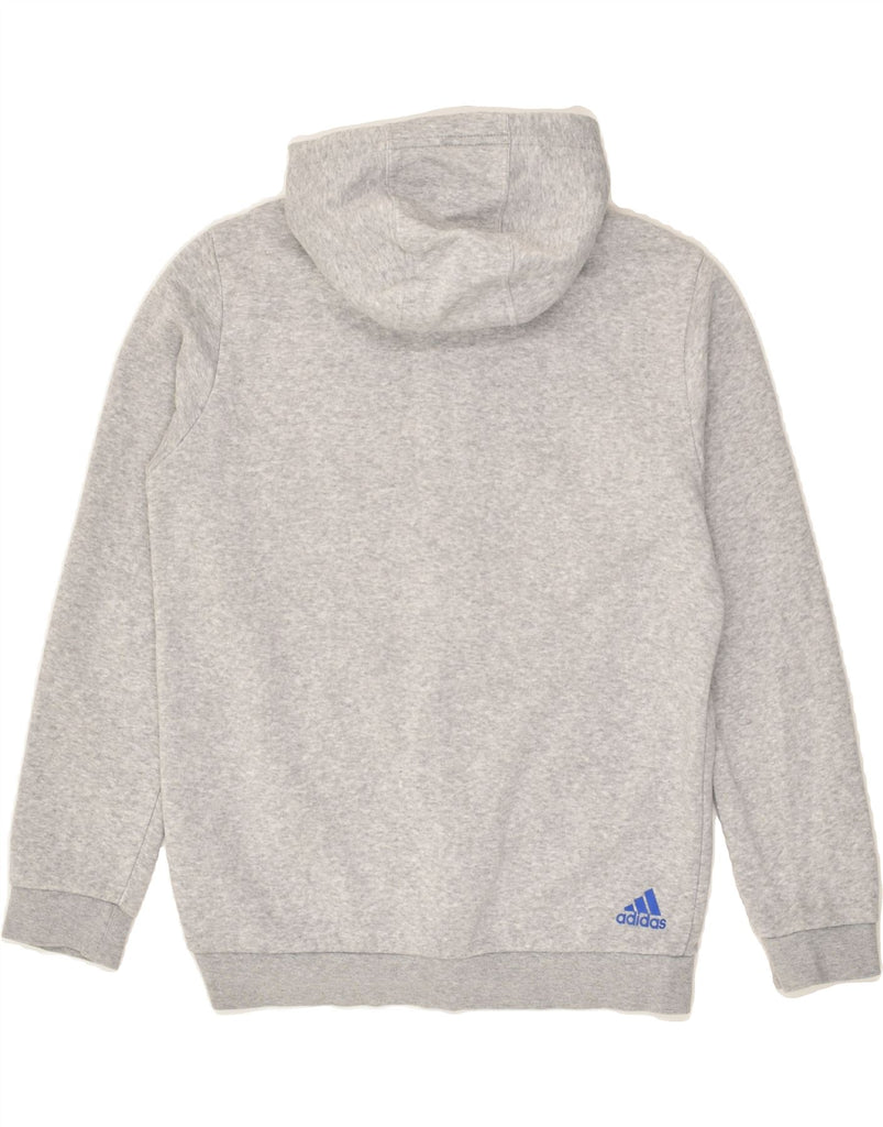 ADIDAS Boys Graphic Zip Hoodie Sweater 12-13 Years Grey | Vintage Adidas | Thrift | Second-Hand Adidas | Used Clothing | Messina Hembry 