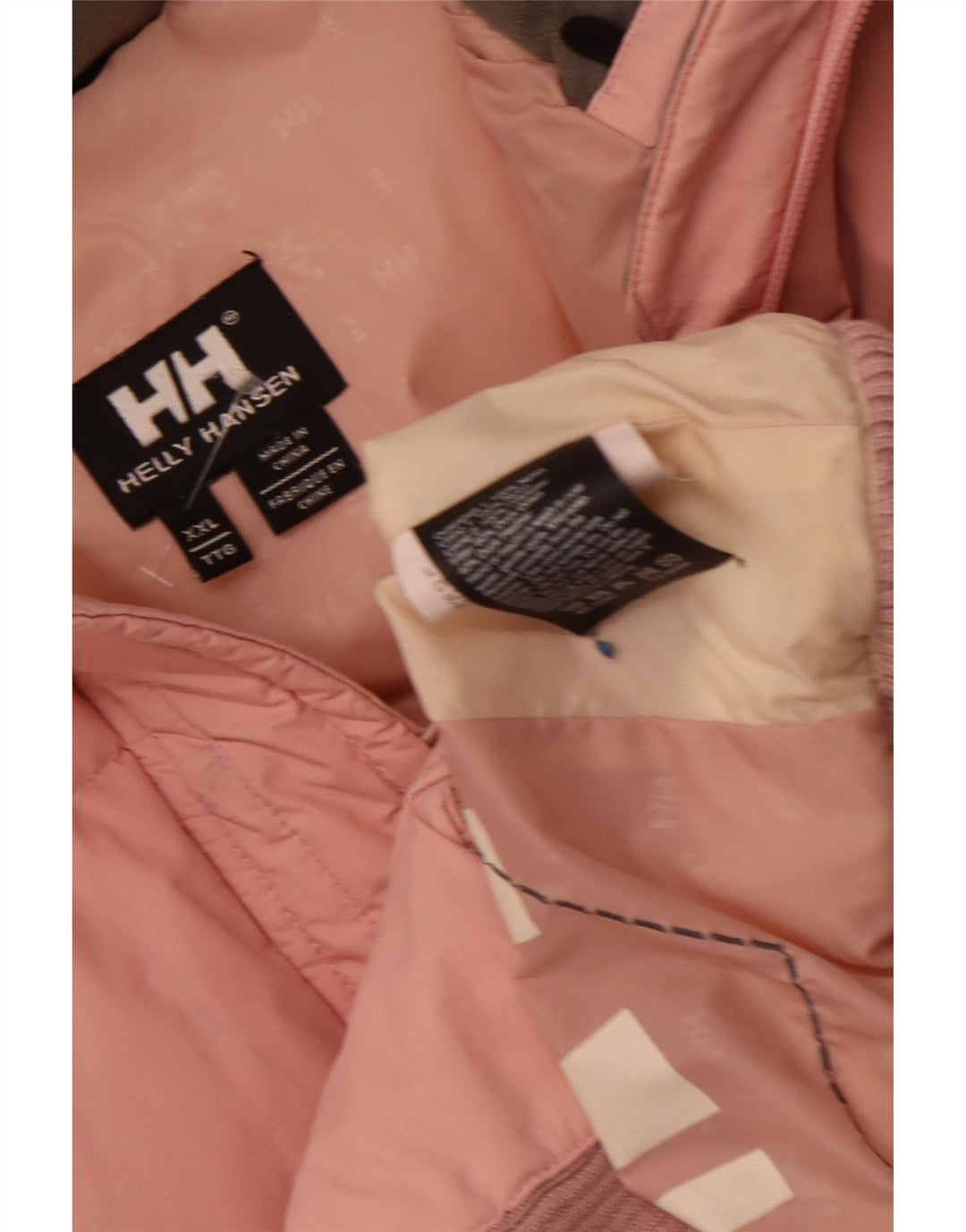 Helly Hansen Womens Hooded Padded Jacket UK 44 2XL Pink Nylon