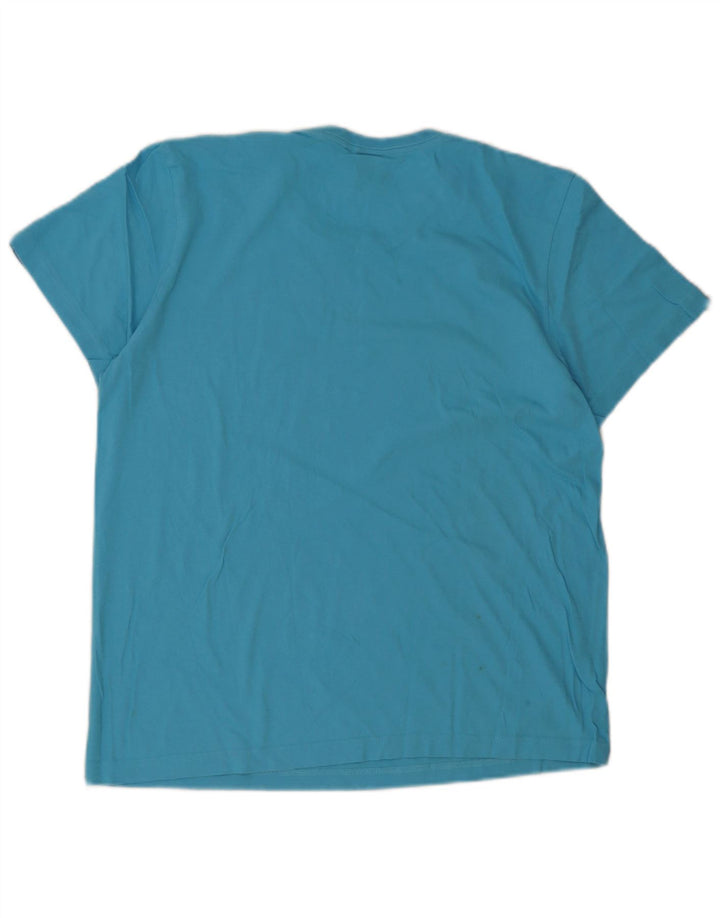 Adidas Mens Graphic T-Shirt Top Medium Blue