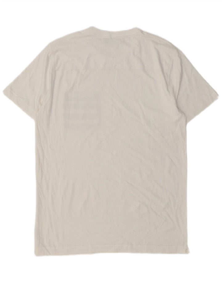 French Connection Mens T-Shirt Top Medium White Colourblock
