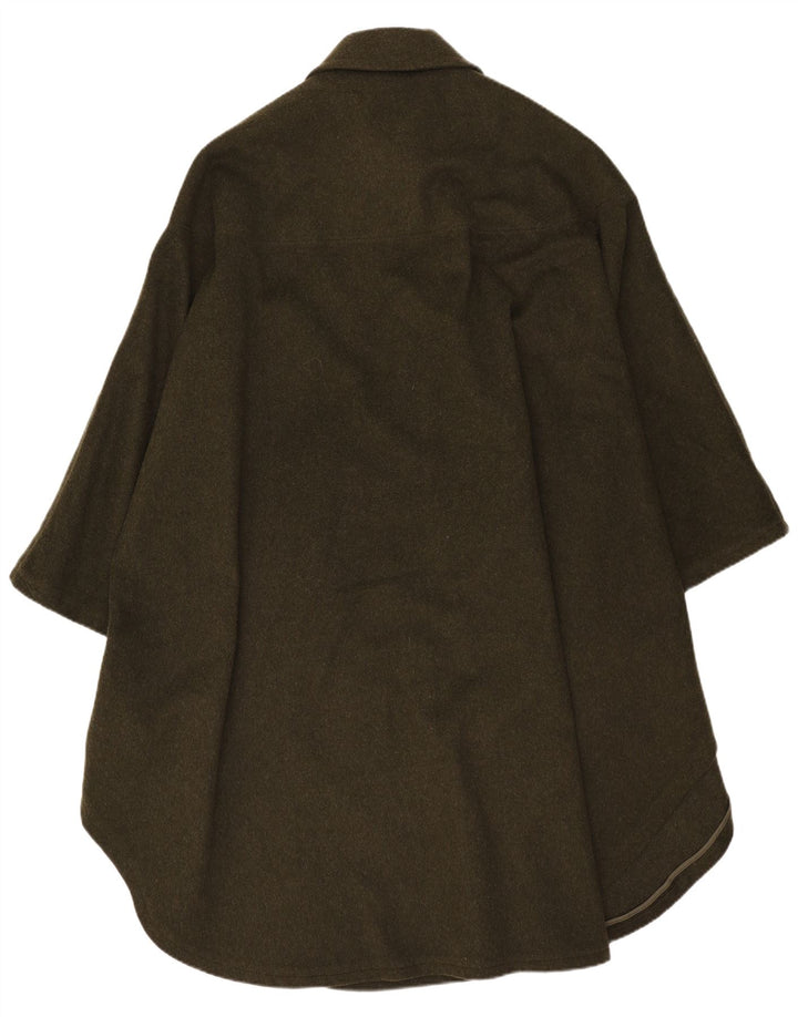 Weyrer Mens Cape Coat One Size Khaki Wool