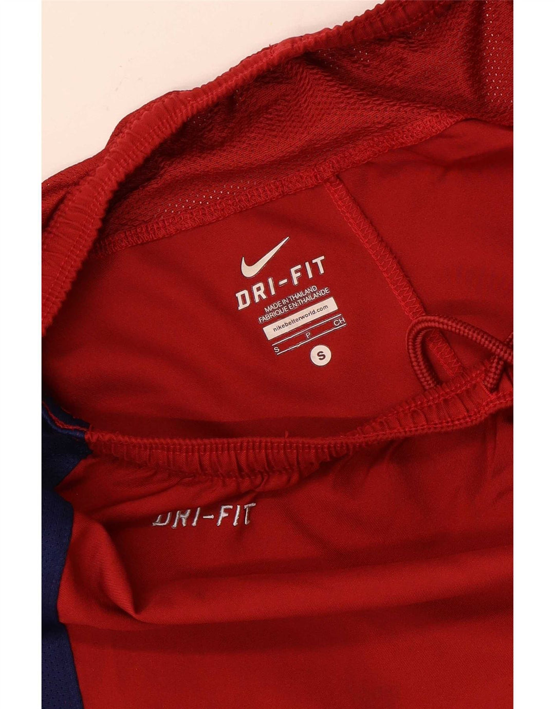Nike Mens FCB Sport Shorts Small  Red Colourblock Polyester