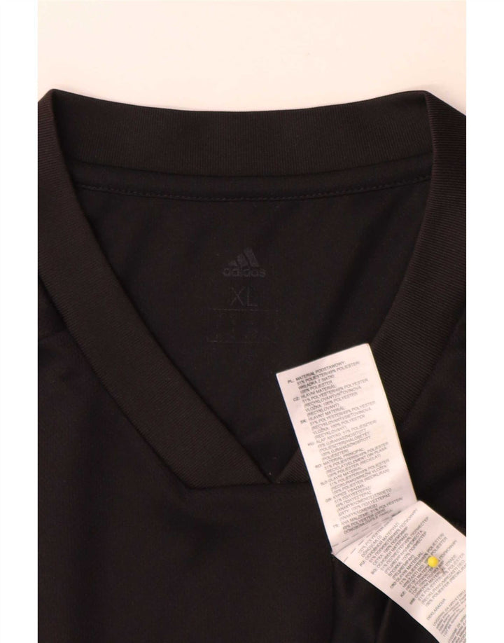 Adidas Mens Climacool T-Shirt Top XL Black Polyester