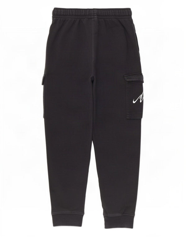 Nike Boys Cargo Tracksuit Trousers Joggers 10-11 Years Medium Black Cotton