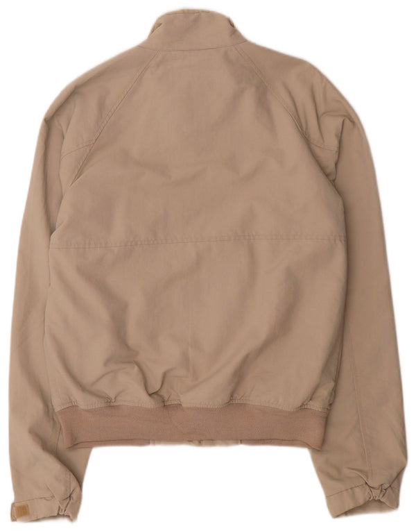 Woolrich Mens Bomber Jacket UK 38 Medium Beige Nylon