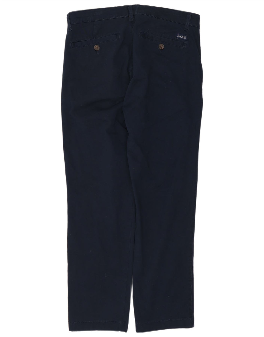 JACK WILLS Mens Pegged Chino Trousers W32 L29  Navy Blue Cotton