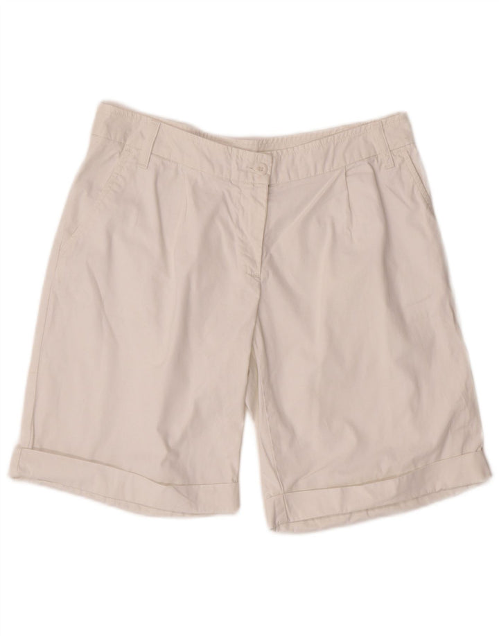 Fred Perry Womens Chino Shorts IT 44 Medium W30 White Cotton
