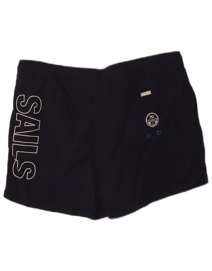 NORTH SAILS Mens Graphic Swimming Shorts Medium  Navy Blue Polyamide